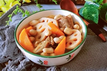 红萝卜莲藕排骨汤的功效与作用