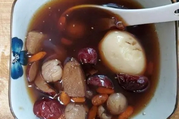 红枣枸杞桂圆红糖煮鸡蛋的功效与作用