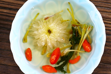 金银花菊花蒲公英枸杞泡水喝的功效与作用